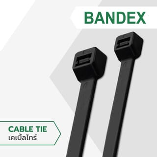 BANDEX เคเบิ้ลไทร์ ขนาด 3 นิ้ว รุ่น CT075B-2C-MT100 สีดำ