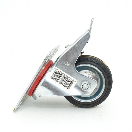 KAMPER ล้อยางแป้น มีเบรค 3นิ้ว (75มม) รุ่น 1013075