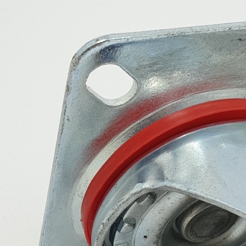 KAMPER ล้อยางแป้น มีเบรค 3นิ้ว (75มม) รุ่น 1013075