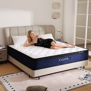 SLOON ที่นอนพ็อกเก็ตสปริง รุ่น Cloudrest  ความหนา 8 นิ้ว ขนาด 150x200x20 ซม. (5ฟุต) สีขาว 
