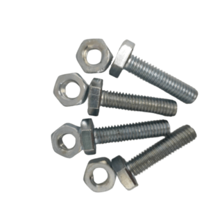 สกรูพร้อมน็อต ขนาด 1/4x3/4 (4 ตัว/แพ็ค)