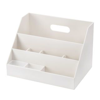 SMITH กล่องเก็บของอเนกระสงค์บนโต๊ะ NORI-DNC01 ขนาด 18.8x26.5x18.0 ซม. สีขาว