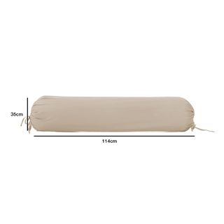 Truffle ปลอกหมอนข้าง 1 ชิ้น รุ่น Rina-01 ขนาด 35x114 ซม. สีกากี