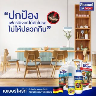 Beger ผลิตภัณฑ์ป้องกันปลวกและเชื้อรา ชนิดทา สูตรน้ำ 4ลิตร สีใส