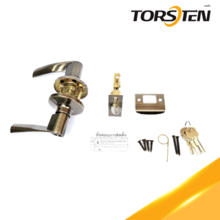 TORSTEN มือจับก้านโยกห้องทั่วไป สเตนเลส-304 รุ่น TTJ803-LV304-AB สีทองเหลืองรมดำ