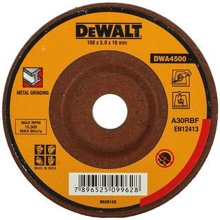 DEWALT แผ่นเจียร์ 4 นิ้ว 100x6x16 มม. รุ่น DWA4500-B1