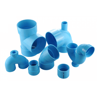 VAVO ข้องอ 90  หนา 1 1/2 ”(40)  สีฟ้า