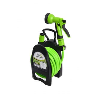 Tree O ชุดโรลสายยางมินิ ขนาด3/8ยาว 10 เมตร รุ่นGLB-8215-0 สีเขียวดำ