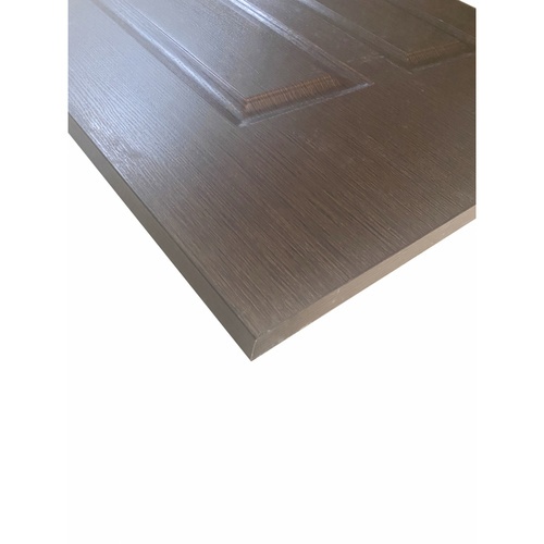 WELLINGTAN ประตูภายใน UPVC บานทึบ 4 ฟักปีกนก รุ่น UPVC-W004 ขนาด 80x200 ซม. สี Black wenge