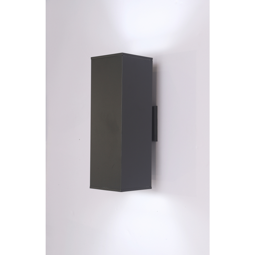 EILON โคมไฟติดผนังโมเดิร์น ทรงสี่เหลี่ยม 2*E27 ขนาด 15*15*36 cm MVW026-DXL360(B) สีดำ