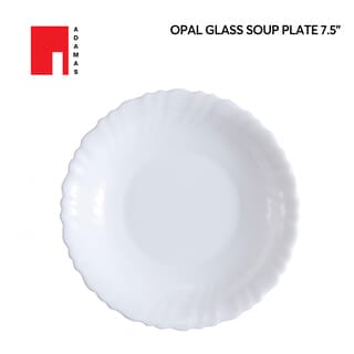 ADAMAS จานโอปอล 7.5” LIGHT750 สีขาว