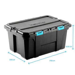 INABOX กล่องเก็บของ Heavy Forte N54414-100L ขนาด 77.8x37.8x52.8 cm. สีดำ