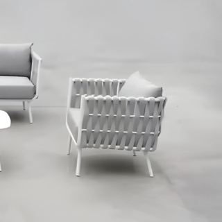 SUMMER SETเก้าอี้ outdoor อลูมิเนียม Lipe ขนาด 78x72x69 ซม. สีเทาอ่อน