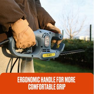 SENIX เครื่องตัดพุ่มไม้ไฟฟ้า ใบตัดขนาด 15 นิ้ว 450W  รุ่น HTE4.5-L1-EU สีน้ำเงิน