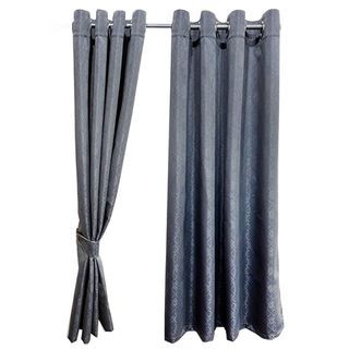 DAVINCI ผ้าม่านหน้าต่าง UV Dimout รุ่น Elegance ขนาด 130 x 160 ซม. สีเทา