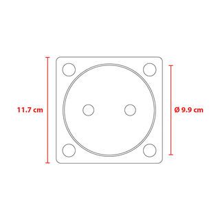 Vergarr ฝาส้วมทองเหลือง รุ่น V0040 ขนาด 4 นิ้ว สีทอง