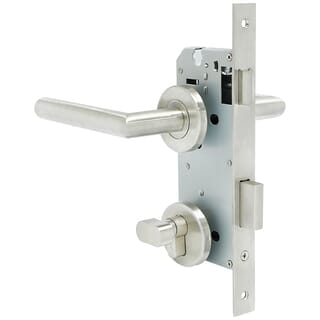 COLT ชุดมือจับก้านโยกห้องทั่วไป ระบบมอร์ทิสล็อกสเตนเลส-304 รุ่น S02-103SB+WEN1(ET)-K01 45x85 SS(R+L) สีสเตนเลส