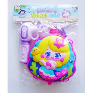 TOYS ของเล่นปืนฉีดน้ำนางเงือกแบบกระเป๋าสะพาย รุ่น1060-56 ขนาด23x26.5x7.5ซม.