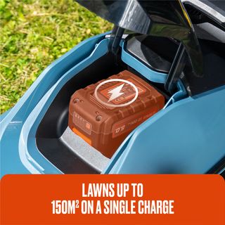 SENIX รถตัดหญ้าไร้สาย X2 20V(Max) (พร้อมแบตเตอรี่ 4.0Ah 1 ก้อน) รุ่น LPPX2-L-EU สีน้ำเงิน - ดำ