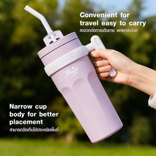 LAMAYON แก้วเก็บอุณหภูมิ 950 มล. PUPPY สีชมพู
