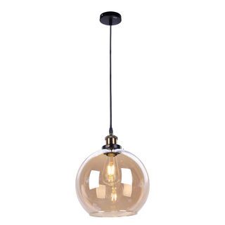 EILON โคมไฟห้อยกระจก ทรงกระบอกบาน สไตล์ Loft รุ่น GYFDD-7515 สีใส