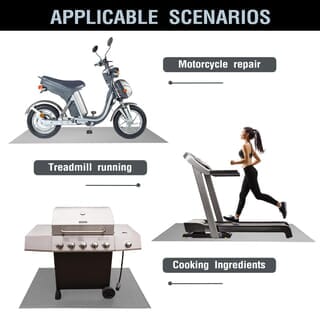 NINO WORLD แผ่นปูพื้น EVA แบบม้วน ลายใบไม้ หน้าเดียว Leafy-PDS001GR ขนาด 120x240x1 cm. สีเทา