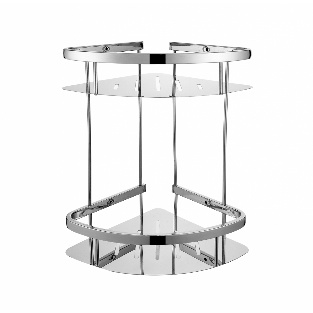 Iris ชั้นวางของอเนกประสงค์สแตนเลส304เข้ามุม 2 ชั้น รุ่น  PQS-MC-4