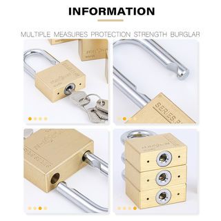 TORSTEN กุญแจคล้องทองเหลืองระบบลูกปืน 40มม. BSP-340-L (ห่วงยาว) 