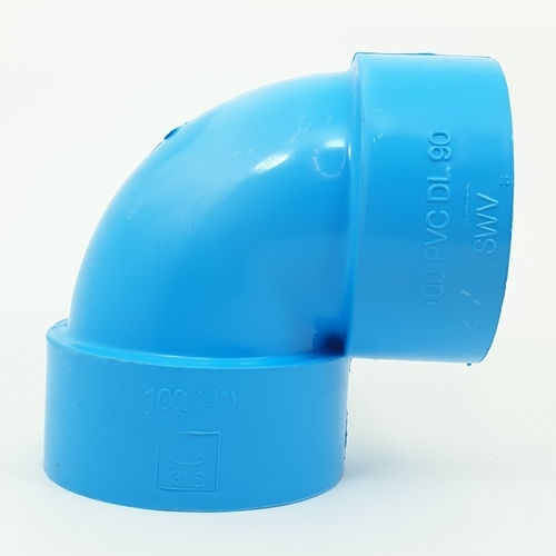 AAA ข้องอ 90 บาง 4(100) ชั้น 8.5 สีฟ้า