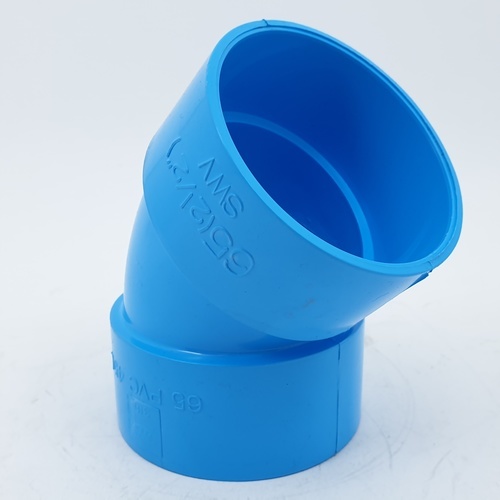 AAA ข้องอ 45 บาง 2 1/2(65) ชั้น 8.5 สีฟ้า