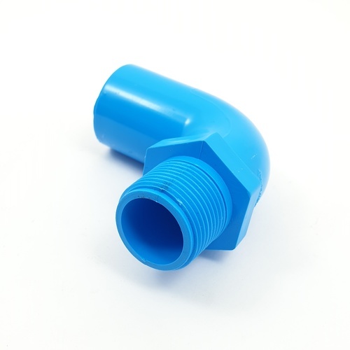 AAA ข้องอ 90 เกลียวนอก หนา 3/4(20) ชั้น 13.5 (แพ็ค10) สีฟ้า