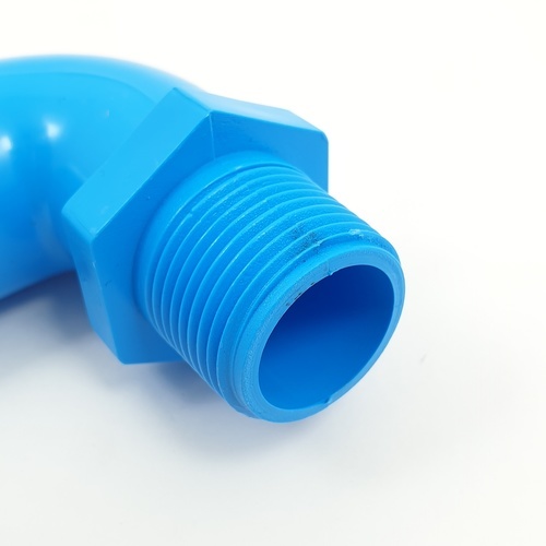 AAA ข้องอ 90 เกลียวนอก หนา 3/4(20) ชั้น 13.5 (แพ็ค10) สีฟ้า