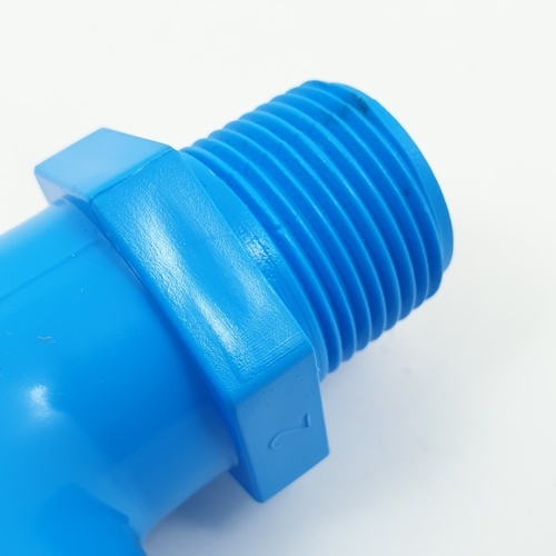 AAA ข้องอ 90 เกลียวนอก หนา 3/4(20) ชั้น 13.5 (แพ็ค10) สีฟ้า