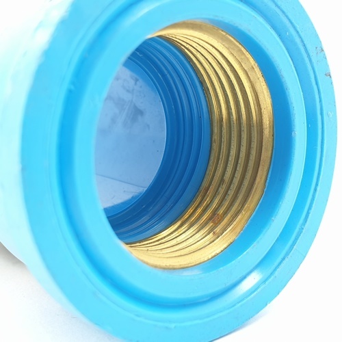 AAA ข้อต่อตรงเกลียวในทองเหลือ หนา 3/4