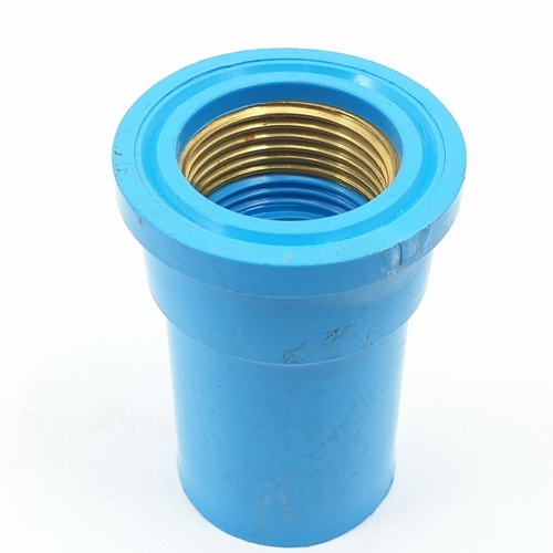 AAA ข้อต่อตรงเกลียวในทองเหลือ หนา 3/4