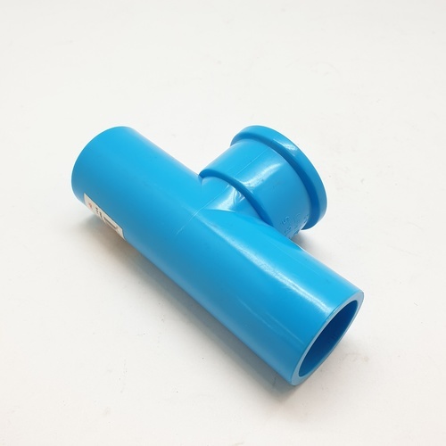 VAVO สามทาง เกลียวใน ทองเหลือง หนา 3/4(20) สีฟ้า