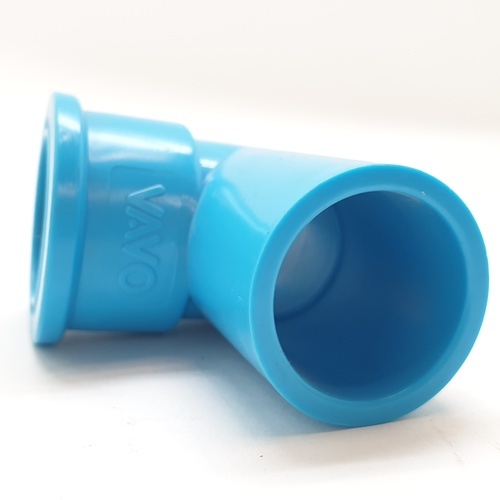 VAVO สามทาง เกลียวใน ทองเหลือง หนา 3/4(20) สีฟ้า