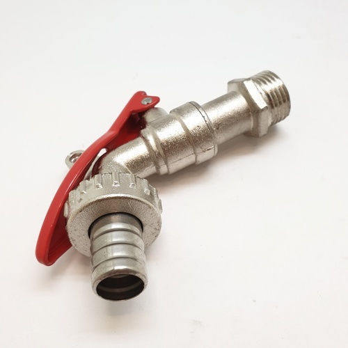 VERO ก๊อกน้ำสนามด้ามแดงมีล็อค 1/2