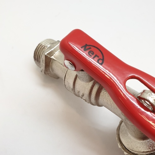 VERO ก๊อกน้ำสนามด้ามแดงมีล็อค 1/2