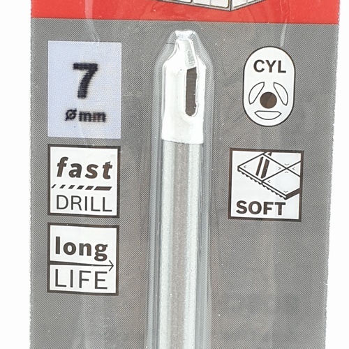 BOSCH ดอกเจาะกระเบื้อง CYL-9 : 7x80 มม.