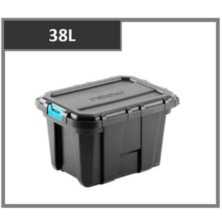 INABOX กล่องเก็บของ Heavy Forte N54391-38L ขนาด 38.3x33.1x53 cm. สีดำ