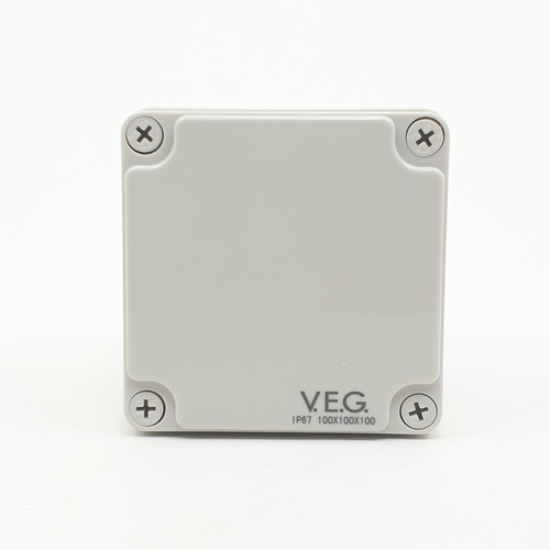 V.E.G. กล่องกันน้ำพลาสติก รุ่น THE-05 100x100x100mm. สีเทา