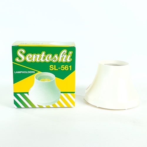 SENTOSHI ขั้วแป้น E-27 รุ่น SL-561 สีขาว