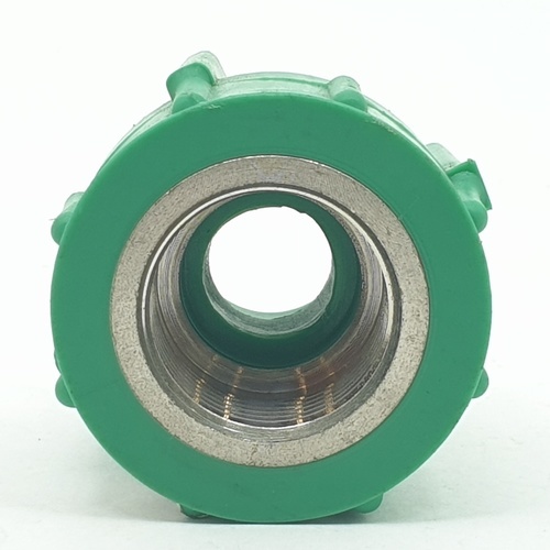 ERA ข้อต่อตรงเกลียวใน PPR 1/2(20mm)x3/4(20) สีเขียว