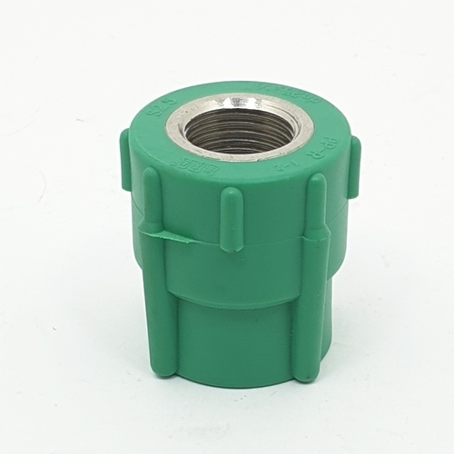 ERA ข้อต่อตรงเกลียวใน PPR 3/4(25mm)x1/2(18) สีเขียว