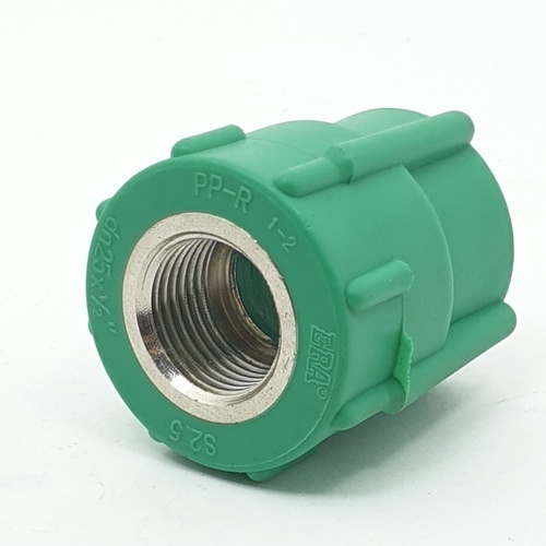 ERA ข้อต่อตรงเกลียวใน PPR 3/4(25mm)x1/2(18) สีเขียว