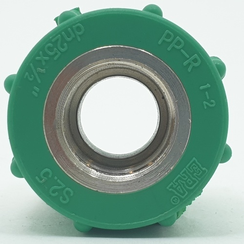 ERA ข้อต่อตรงเกลียวใน PPR 3/4(25mm)x1/2(18) สีเขียว