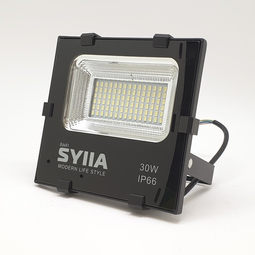 โคมฟลัดไลท์ LED รุ่น HQ-LT30WTGD65 เดย์ไลท์ SYIIA ดำ