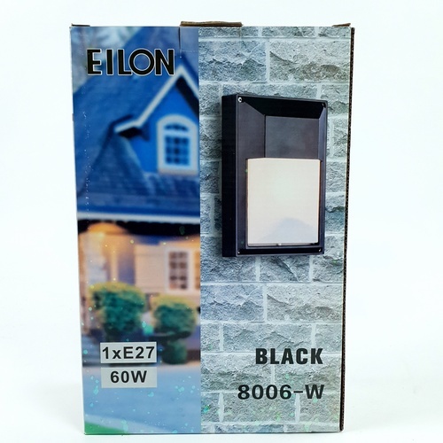 EILON  โคมไฟผนัง รุ่น 8006-W สีดำ