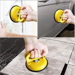 HUMMER ตัวดูดกระจกอะลูมิเนียม 1 ขา รุ่น JCH003 สีเหลือง